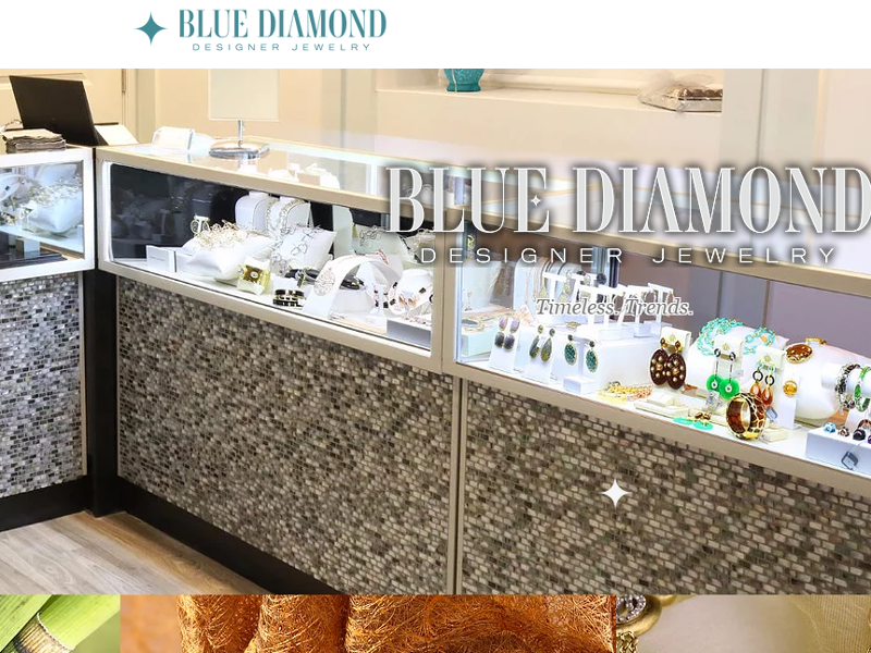 blue diamond designer jewelry