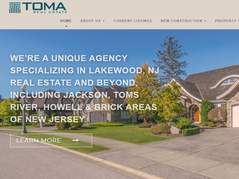 toma realestate NJ commercial residential 